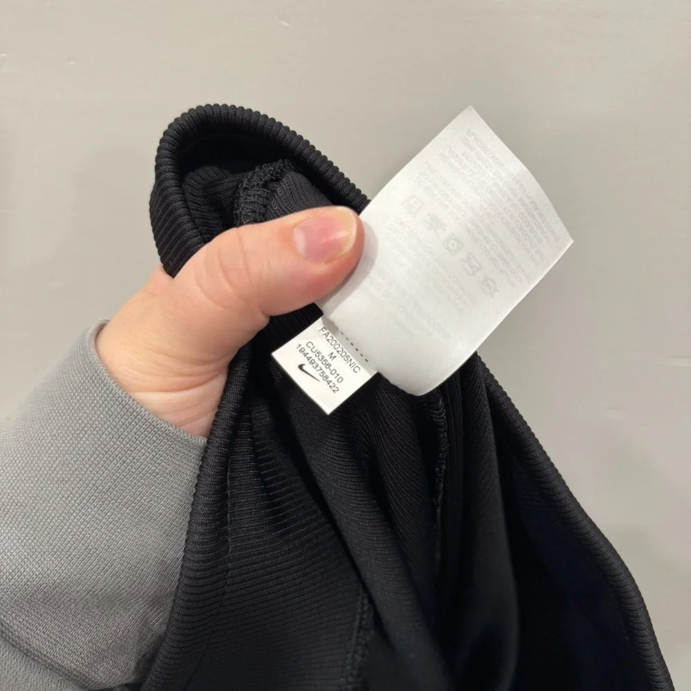 Nike Ribbed Black Wide Flare Leg Pants Medium